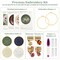 4 Sets Embroidery Starter Kit for Beginners Cross Stitch Stamped DIY Decor Craft